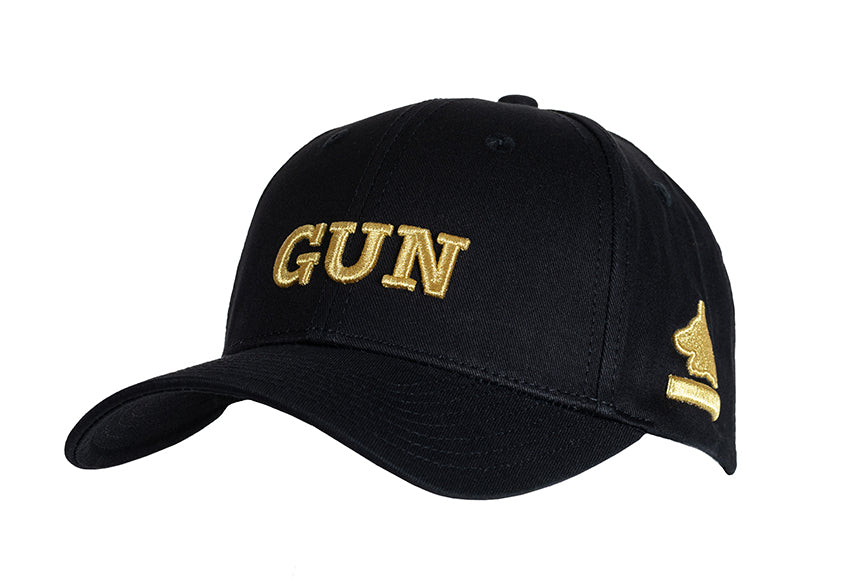 CASQUETTE GUN NOIR ET OR 2
