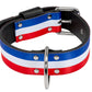 Necklace Blue White Red GUN - BIG
