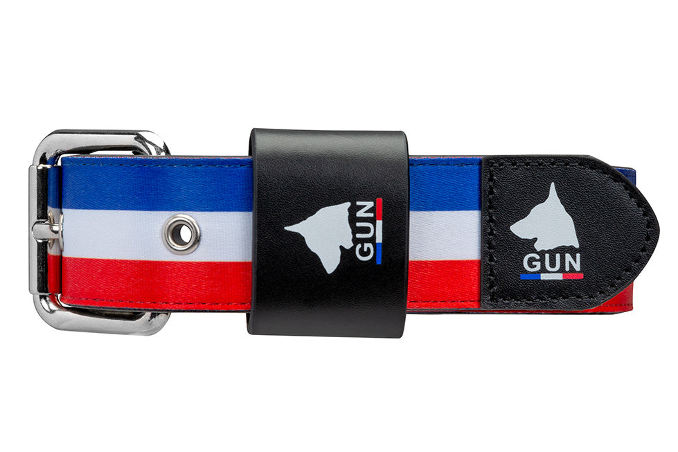 Necklace Blue White Red GUN - BIG