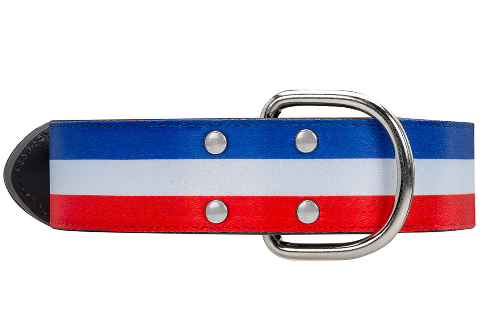 Necklace Blue White Red GUN - BIG