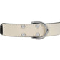 GUN White Leather Collar