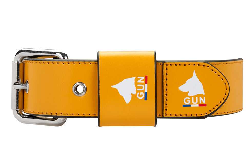 GUN Leather Collar 5 Colors - BIG
