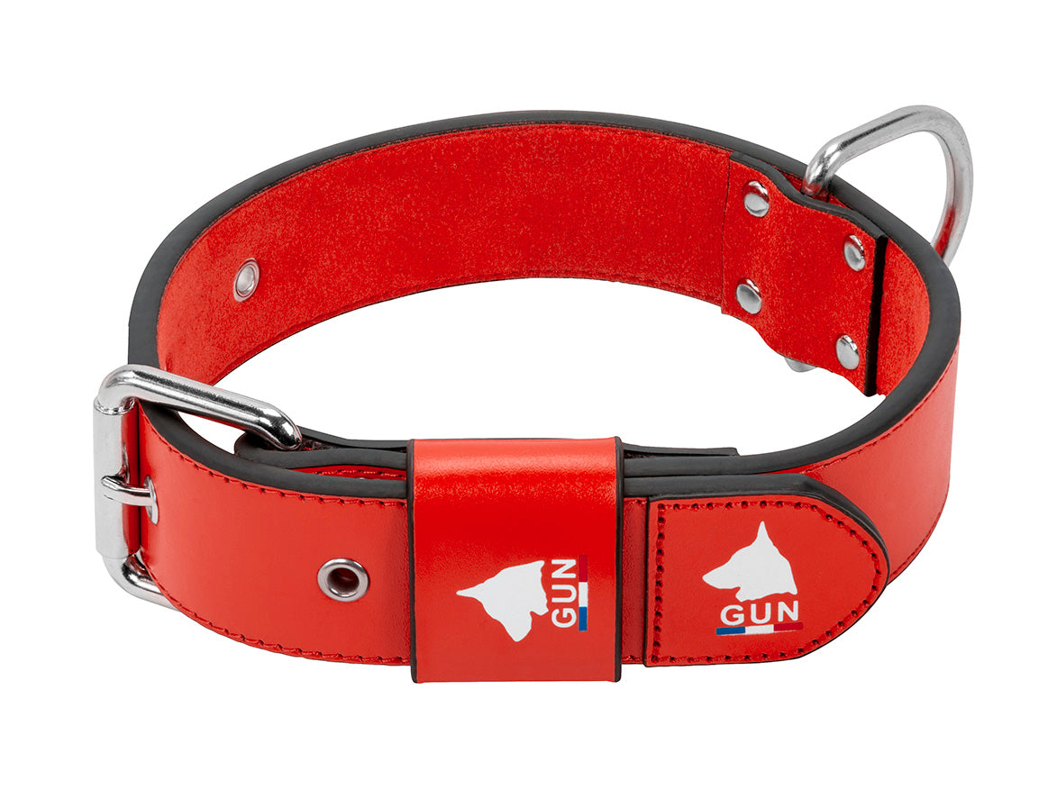 GUN Leather Collar 5 Colors - BIG